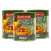 Food-United 5-Frucht-Cocktail leicht gezuckert 12 Dosen FÃ¼llmenge 820g ATG 500g Birnen Pfirsiche Weintrauben Ananas Kirschen exotische Aromen harmonisch abgeschmeckt sorgfÃ¤ltig ausgewÃ¤hlt (12 Dosen) – Bild 3